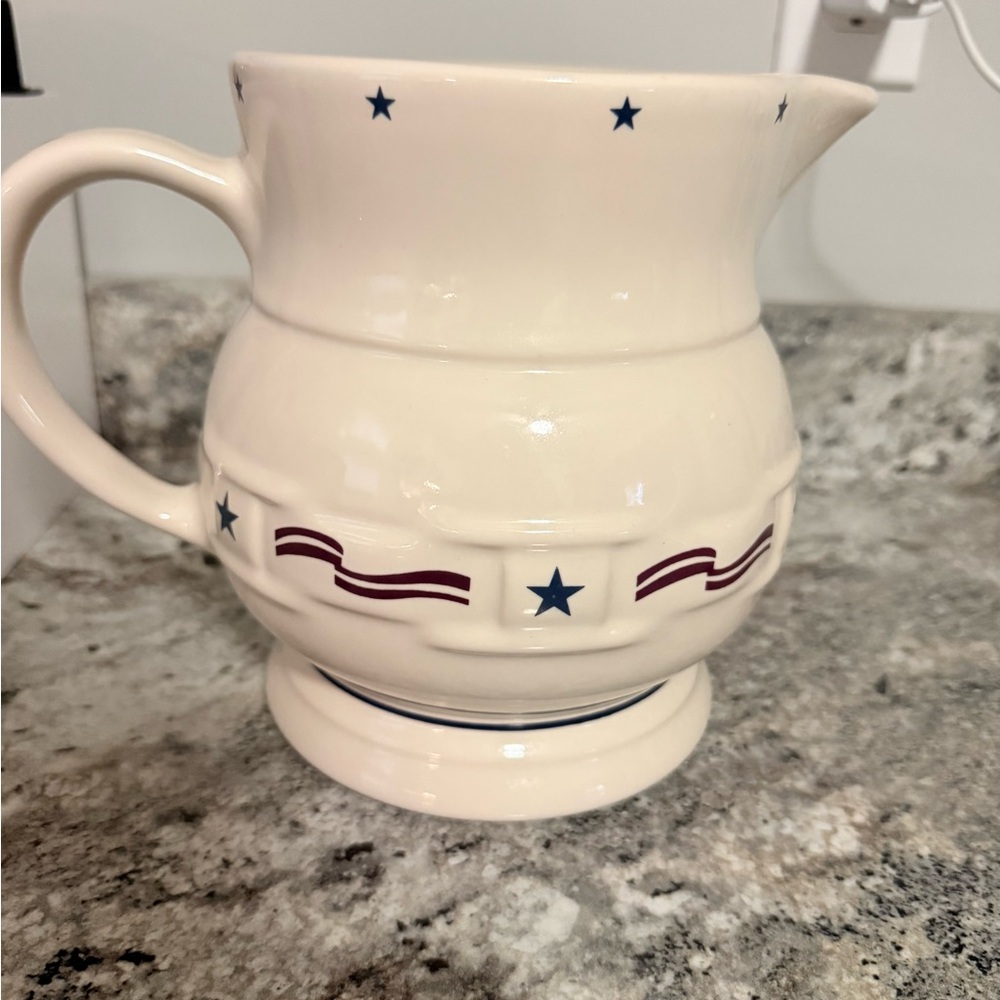 Longaberger Pottery Cream Ceramic Dish